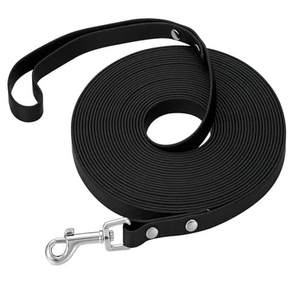 Dog Leash Waterproof Training Recall Long PVC Pet Leashes Durable Easy Clean 3M 5M 10M 15M Great for Training Beach Yard Play