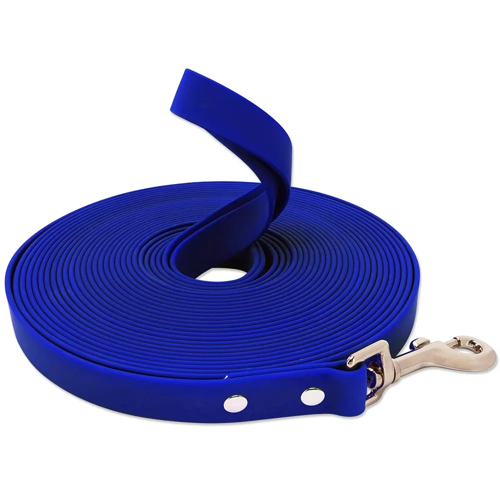 Waterproof PVC Dog Leash 3m 5m 10m 15m Long Strap Nylon Strong Dog Training Leash Walking Anti Fouling Dog Rope 10 Meters Lead
