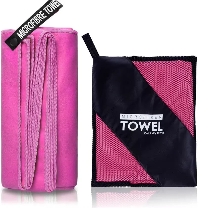 Quick-Drying Bath Towel Microfiber Bathroom Towel With Portable Bag Highly Absorbent & Fast Drying for the Body After Bathing