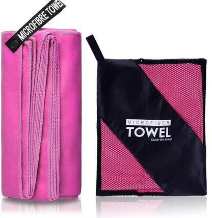 Quick-Drying Bath Towel Microfiber Bathroom Towel With Portable Bag Highly Absorbent & Fast Drying for the Body After Bathing