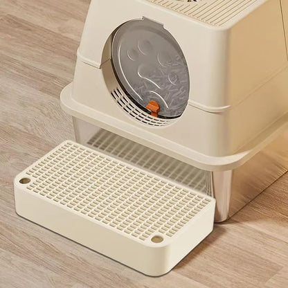 Litter Box Step Cat Litter Ramp with Filter Function Waterproof Home Kitten Toilet Ramp Pedal Universal Litter Box Accessories