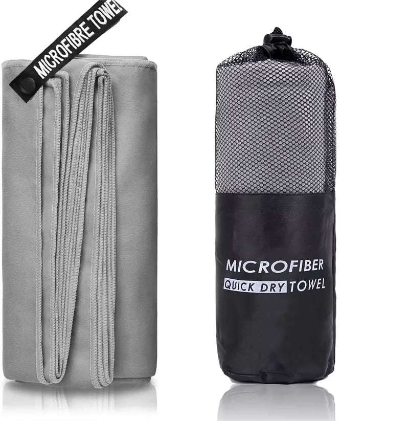 Quick-Drying Bath Towel 40x80/80x160CM Blue Grey Green Orange Strong Absorbent Microfiber Bathroom Washcloth Towels