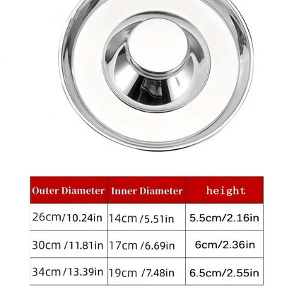 Stainless Steel Dog Slow Feeder Bowl Puppy Litter Food Feeding Dish Weaning Water Bowl Pets Feeder Bowl and Water