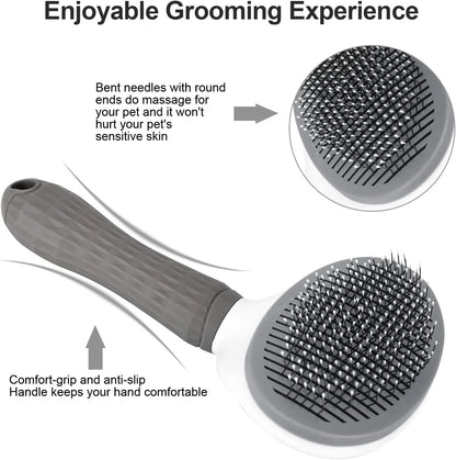 Pet Dog Brush Cat Comb Self Cleaning Pet Hair Remover Brush For Dogs Cats Grooming Tools Pets Dematting Comb Dogs Accessories