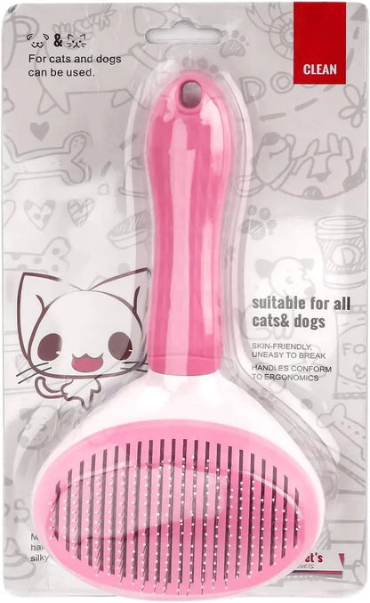 Pet Dog Brush Cat Comb Self Cleaning Pet Hair Remover Brush For Dogs Cats Grooming Tools Pets Dematting Comb Dogs Accessories