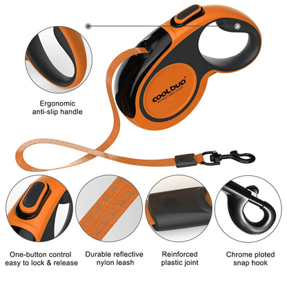 5M Luxury Pet Dog Leashes Retractable Dog Leash For Large Medium Dogs Cat Puppies Accessories Small Automatic Extension Lanyard