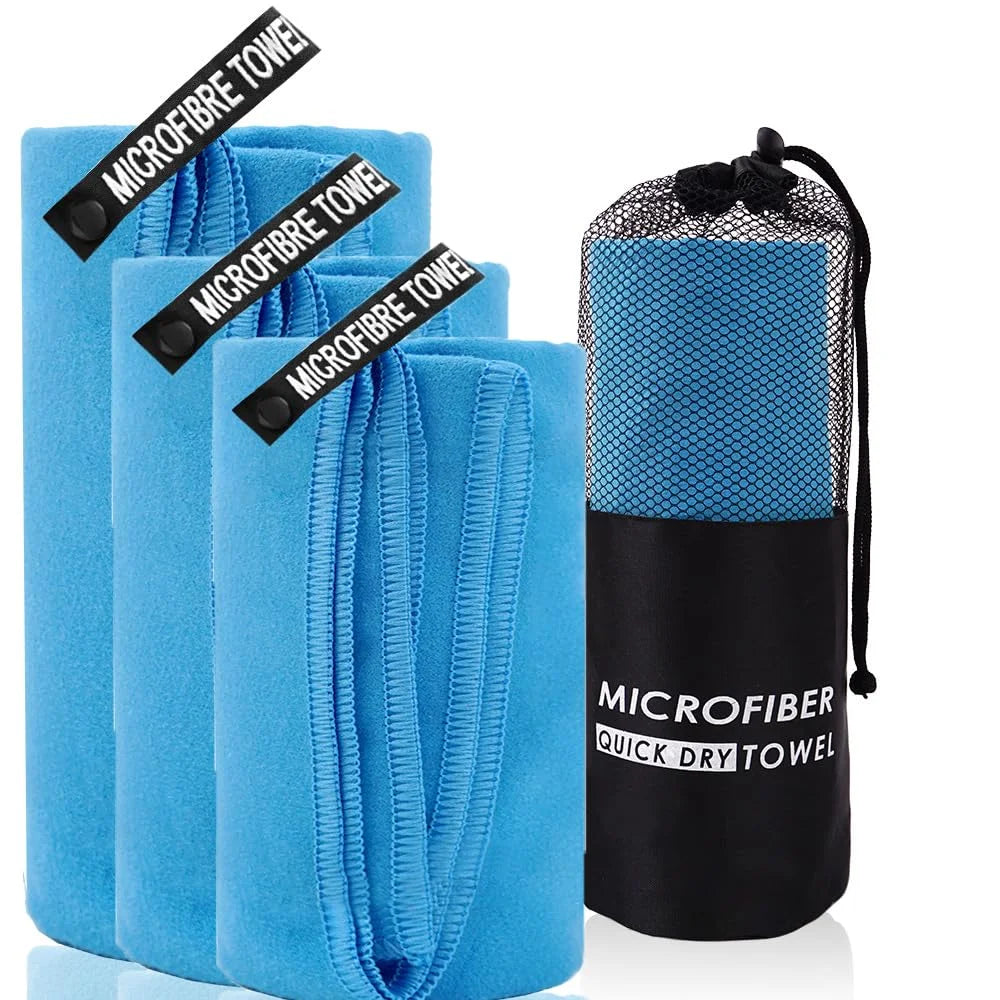 Quick-Drying Bath Towel 40x80/80x160CM Blue Grey Green Orange Strong Absorbent Microfiber Bathroom Washcloth Towels